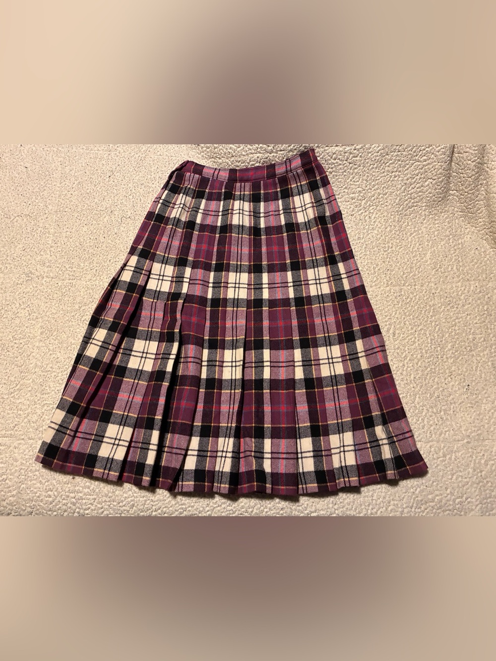 Pendleton Wool Authentic Dress Culloden Tartan, Vintage, pleated, plaid